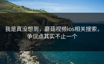 我是真没想到，蘑菇视频ios相关搜索，争议点其实不止一个